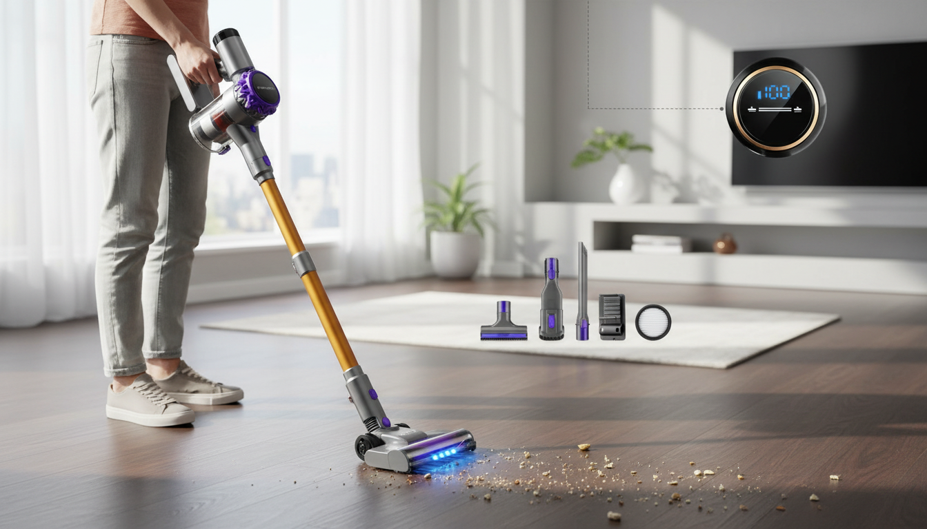 30KPa Touchscreen Cordless Vacuum: Smarter Daily Cleans