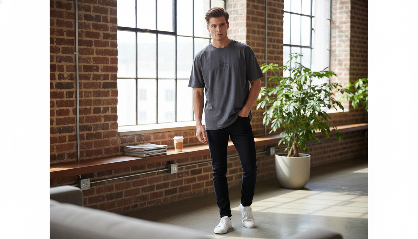 Calvin Klein Jeans Black Tee: Fit, Fabric & Styling