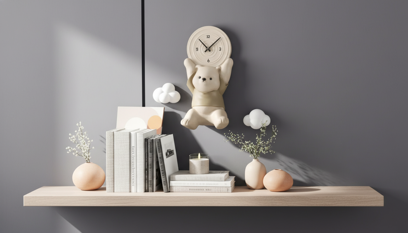 Nordic Bear Wall Hanging: Bold Minimalist Wall Decor