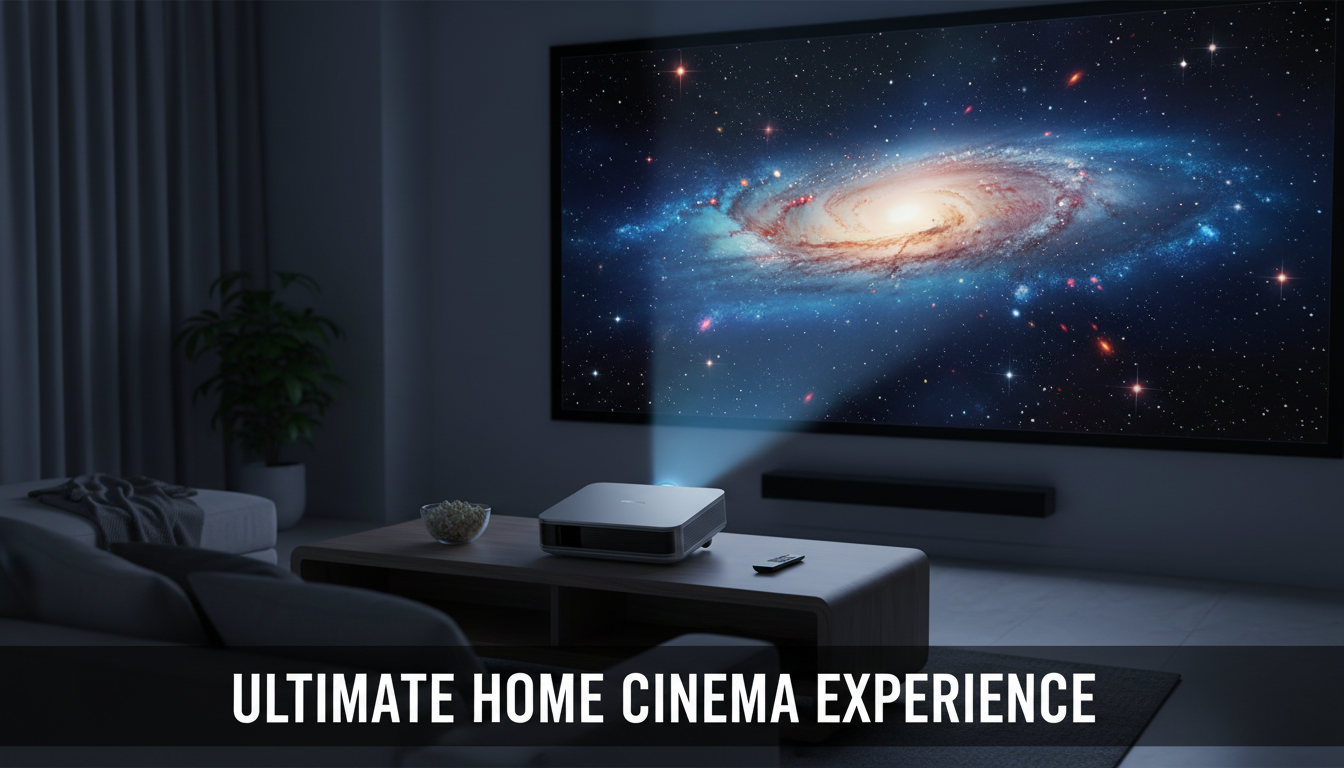 1080p Mini LED Projector: 1100 ANSI, Wi‑Fi & Bluetooth