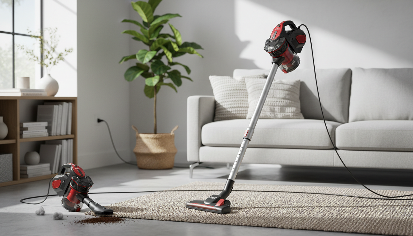18000Pa 600W Corded Vacuum With 22ft Cord for Home