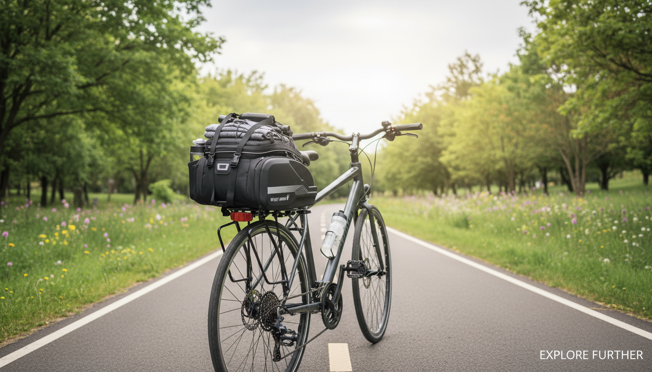 20–35L Expandable Waterproof Trunk Bag for Rack Bikes