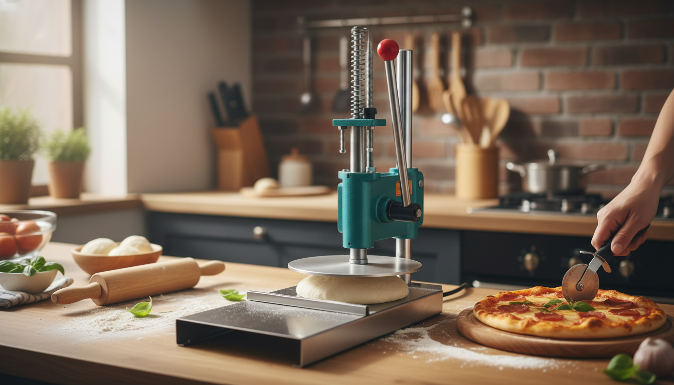 9.5-Inch Manual Dough Press for Home Pizza & Pastry