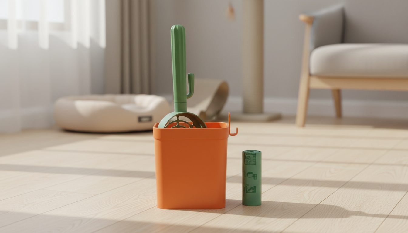 Cactus Litter Scoop with Storage: Tidy, Fast Cleanups